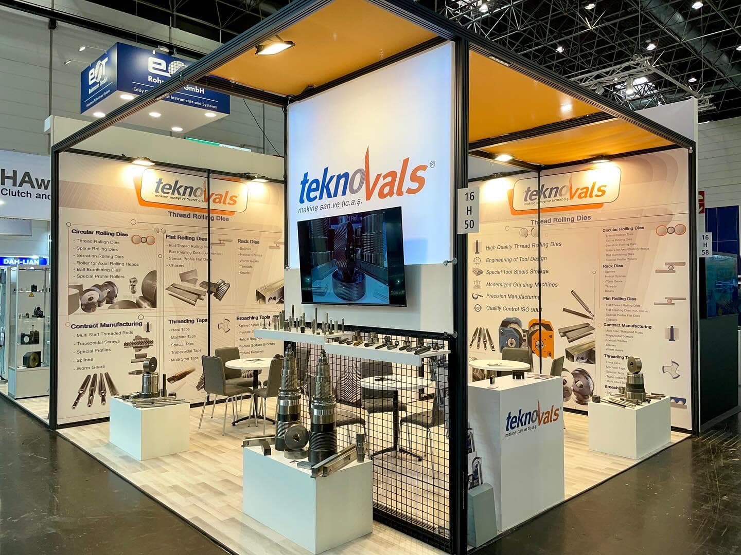Tekno Vals yurtdışı fuar standı